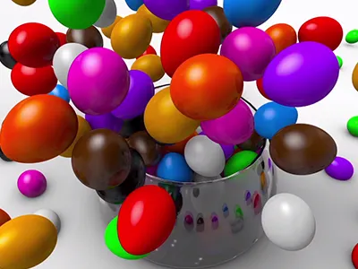 Eggsplotion 3d 4d animation c4d cgi cinema cinema4d color egg eggs explotion render