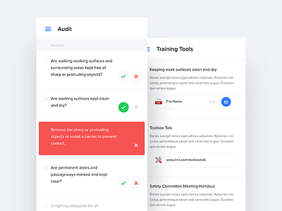 Queries & Tools app clean flat ios iphone light mobile questions tools ui ux