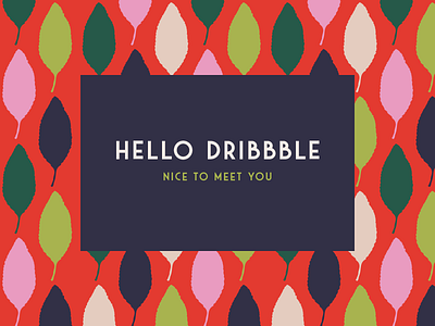 Newcomer art deco dribbble leaf pattern