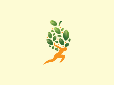 Atlas World Fresh Market atlas human iconic logo mark market world