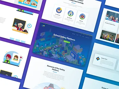 New PikMyKid Landing Page deck keynote landing menu minimal overview page presentation product ui