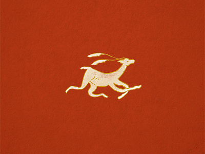 Stag animal antlers deer fawn leap stag
