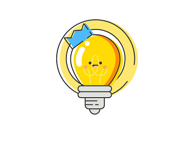 Can I get a Watt Watt?! bright colourful idea illustration king lightbulb offset