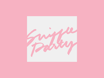 Sniffle Party Tee Design 80s band girl power hand lettering lettering music pop music t shirt t shirt design typography