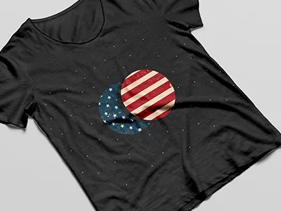 Great American Eclipse abstract art atlanta creative design eclipse illustrator minimal modern threadless