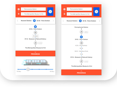 Metro NYC App metro navigation nyc subway travel ui ux