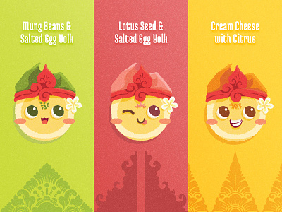 Pia Kanda Mascots bali cake ethnic flavor illustration indonesia logo mascot pie vector