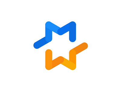 Mark Weis clean clever creative design identity logo m mark simple w