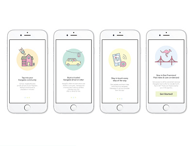 Kango App Walkthrough app illustration walkthrough