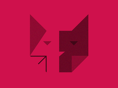 Staring 30challenge cat geometry illustration