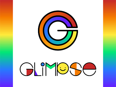 Glimpse Logo autism autistic child colorful kids logo rainbow