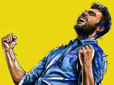 SAZKABET_keyvisual illustration_08_expresions bitmap drawing expresion illustration photoshop sport timeout