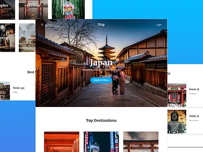 Trip UI Kit for STUDIO dailyui studiodesign travel trip uikit