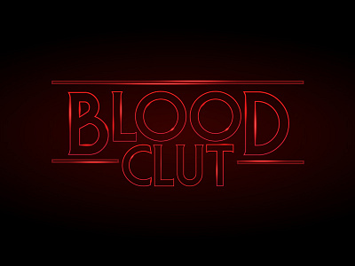 Bloodclut band cebu font glow logo red stranger things typo