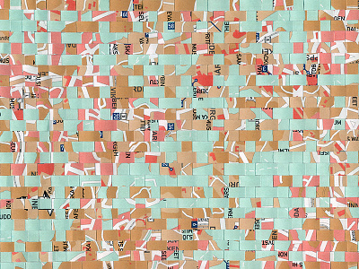 Topographic Cretinism collage creinism maps paper topographic