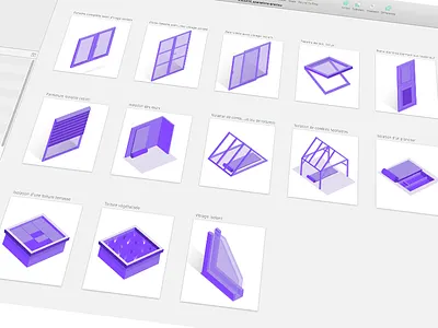 Icons Set [2] drapo heat icons illustration isometric isometrics items purple set square