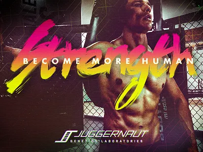 Juggernaut Genetics brand identity logo science fiction