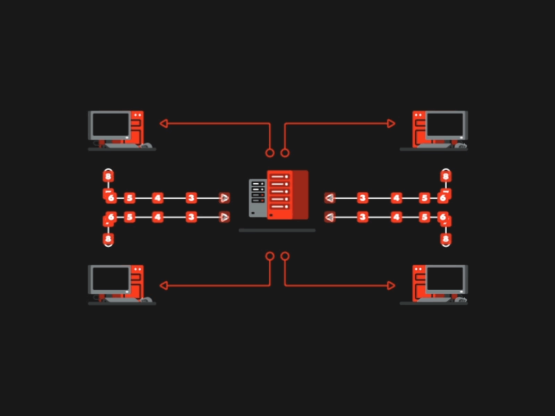 Data! computer data gif illustration packets server vector