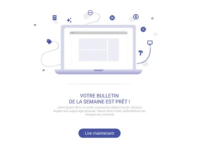 Notification mail WIP design illustration mail mtl notification wip