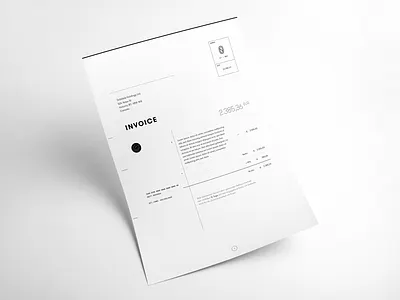 Invoice branding ci invoice minimal paper pdf self