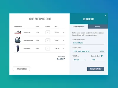 Checkout cart checkout ¨shopping cart¨