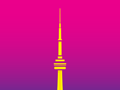 Minimal Toronto brand city concept design dribbble gradient illustration logo popular toronto vector