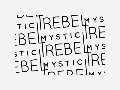 Mystic Rebel Typeface Pattern modern pattern sans serif simple typeface