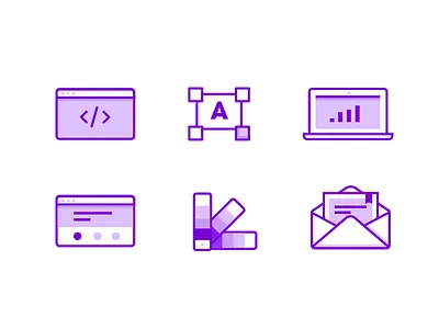 Agency work areas creation design graphic marketing type