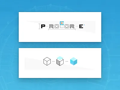 Procore Illustration N°01 architecture blue brand construction drawings guidelines illustrations style guide