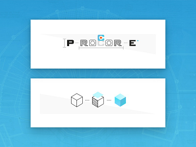 Procore Illustration N°01 architecture blue brand construction drawings guidelines illustrations style guide