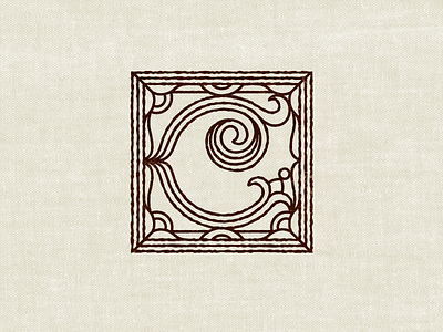 Book Monogram detail illuminated manuscript lettering linework monogram packaging texture