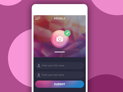 Profile Screen by Bhavna Raval on Dribbble