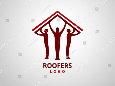 Roofers vector logo house housing icon insurance logo real estate renovation roof roofer roofing sign vector