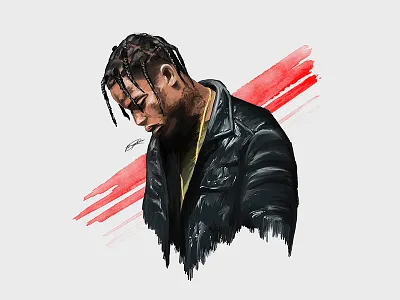 Travis Scott- Digital Illustration art drawing edmonton hiphop illustration photoshop rap travisscott yeg