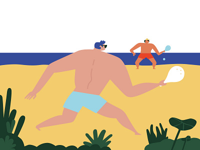 Frescobol at the beach beach frescobol play sand sea
