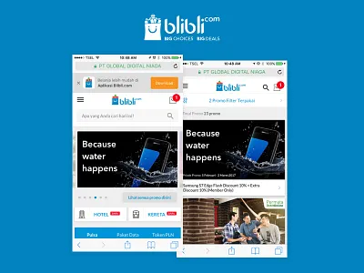 New Blibli Homepage Mobile Web 2017 blibli ecommerce homepage landing page mobile web ui ux