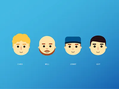 Coldplay character coldplay gradient illustration music musicians