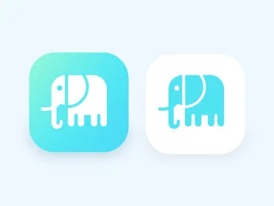 App Icon app app icon app store daily ui elephant gradient icon ui user interface