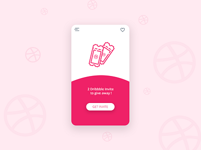 dribbble invite brand branding clean design digital dribbble graphic identity invite logo simple ui
