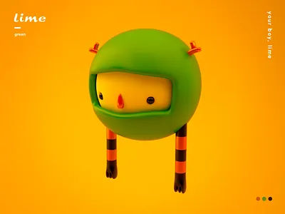 FAMILY-Lime 3d 3dcharacter c4d character cinema4d cute family render vray vrayforc4d