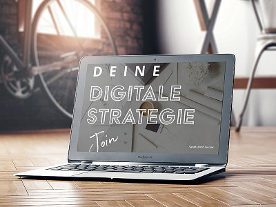 Mock Up Deine Digitale Strategie font mock up