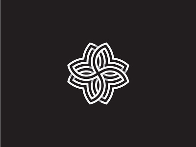 Flower floral flower icon leaf logo lotus mark symbol
