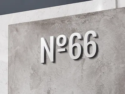 Wall-mounted Signage Mockup branding freebie logo mock up mockup psd sign wall