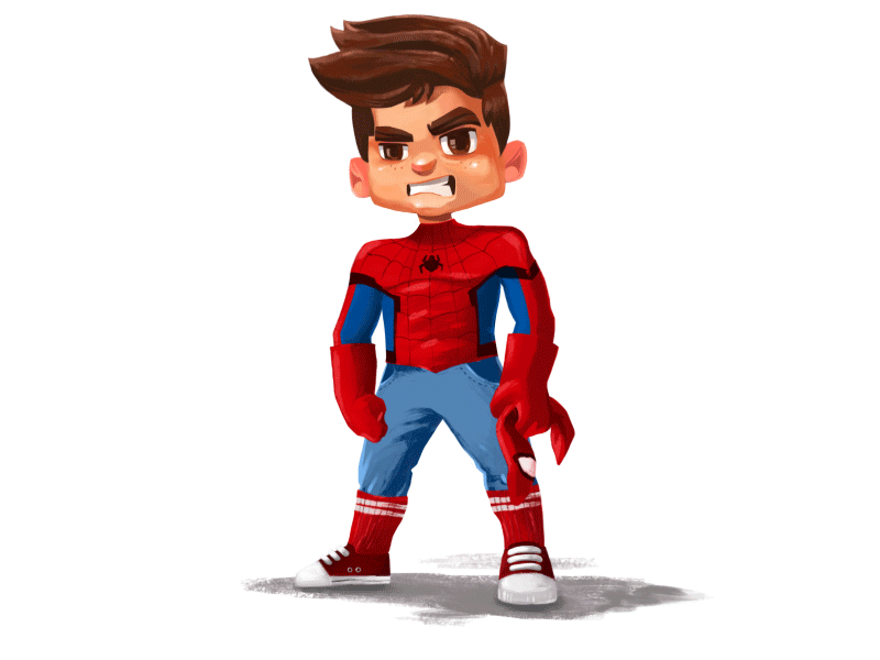 Character Animation: Spiderman animation cg character character animation character design child children creative agency design design studio digital art fan art graphic design illustration illustrator kid motion motion design raster spiderman