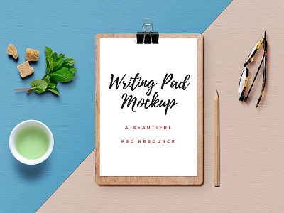 Writing Pad Mockup download free freebie freebies graphics mockup mockup psd template writing pad