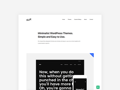 KLLR Website layout minimal minimalist portfolio website white white space wordpress