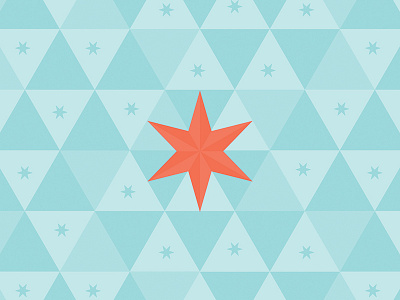 Chicago Pattern 6 point star chi chicago chicago flag chicago pride pattern star