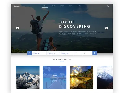 Traveloid - Web UI/UX design landingpages ui userexperience userinterfaces ux web