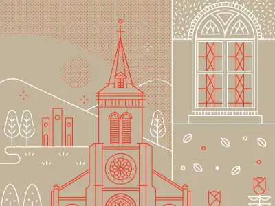 Park church history landmark park window