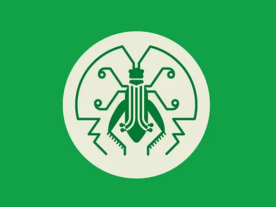 Noisy Cricket - Friends & Allies Brewery atx austin badge beer brewery cricket friends allies green icon illustration ipa symbol